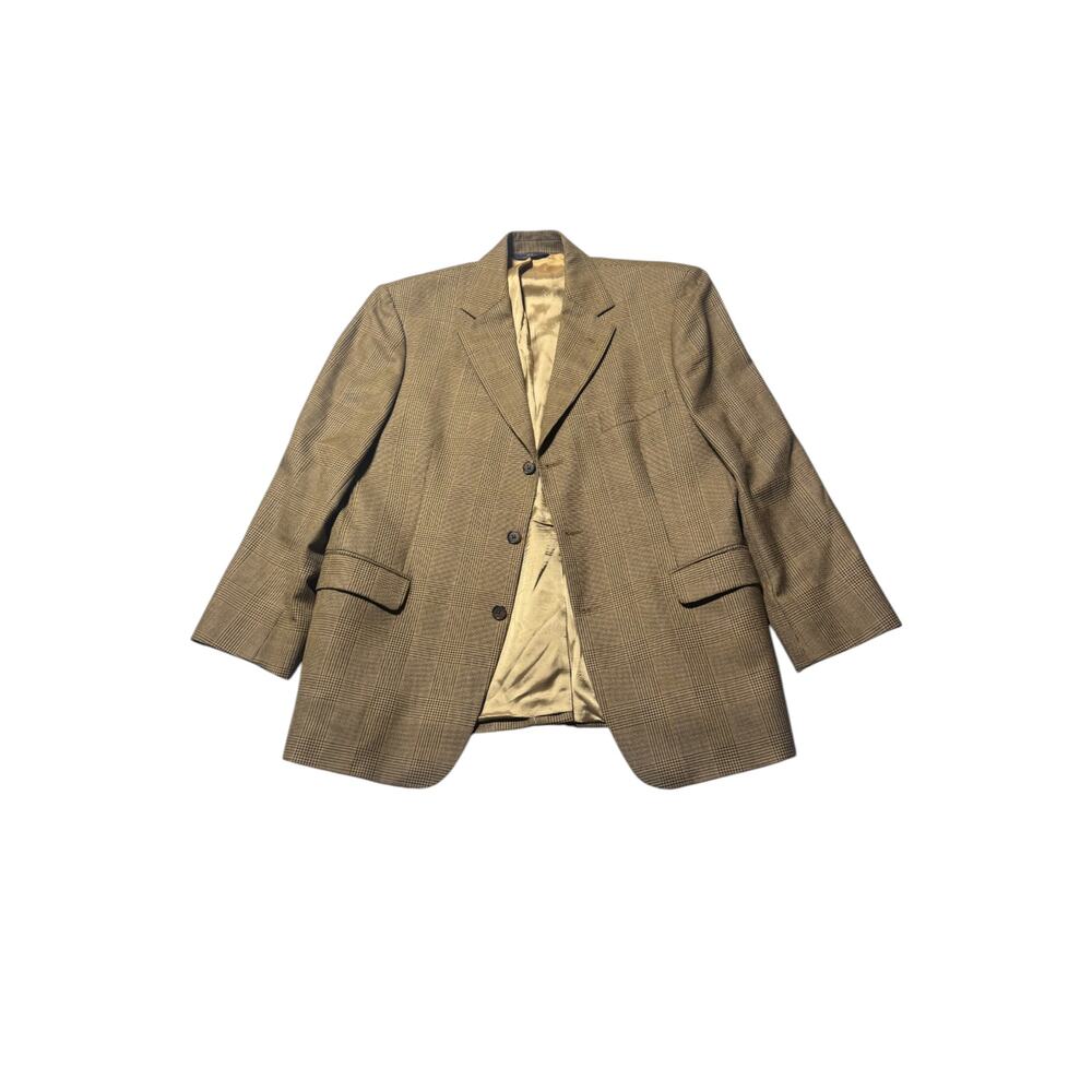Brooks Brothers Brown Glen Plaid Wool Sport Coat